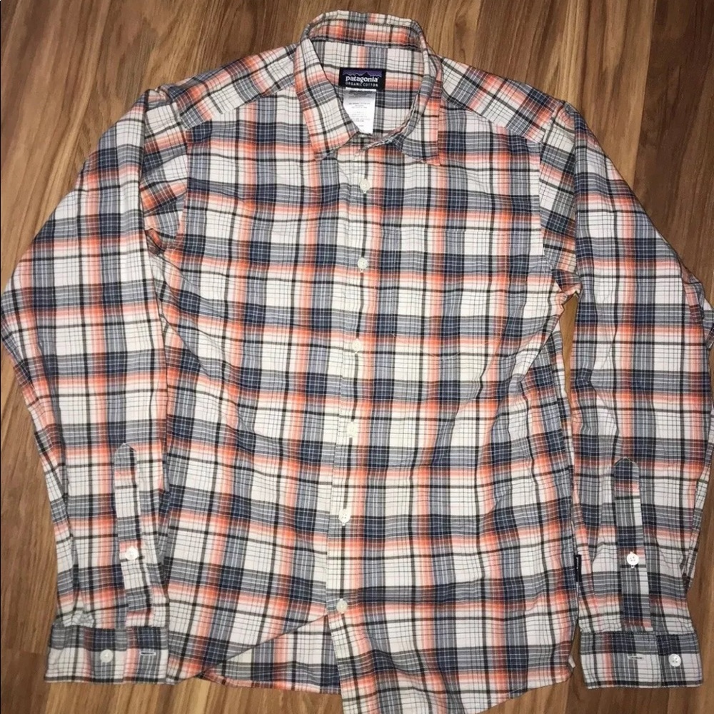 Patagonia Organic Cotton Plaid Button Up Shirt XS